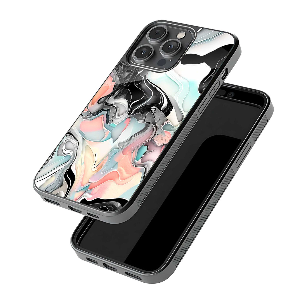 Smoke Marble Glass Case