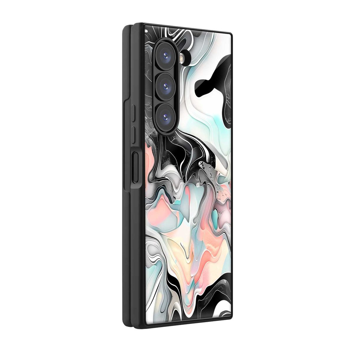 Smoke Marble Samsung Z Fold Glass Case Main image