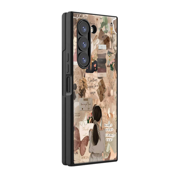 Soft Girl Era Samsung Z Fold Glass Case