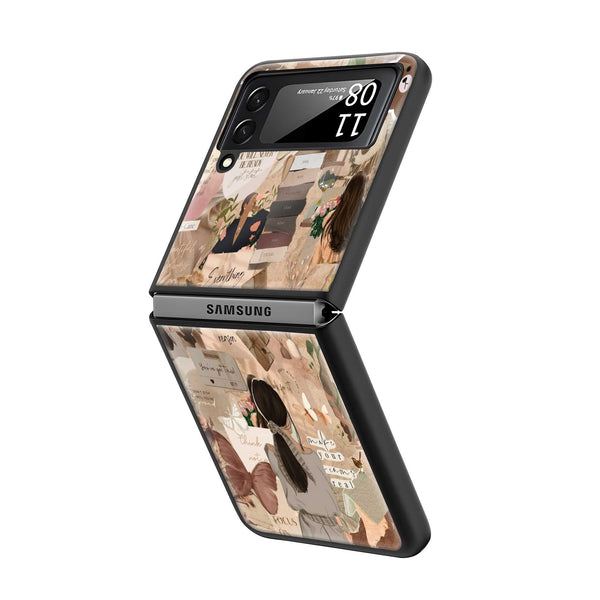 Soft Girl Era Samsung Z Flip Glass Case