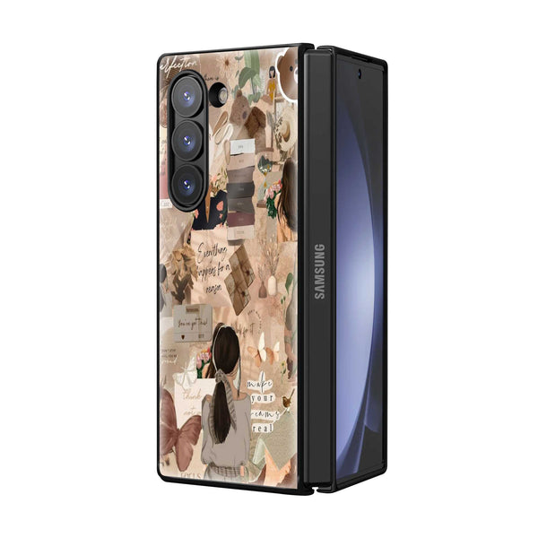 Soft Girl Era Samsung Z Fold Glass Case