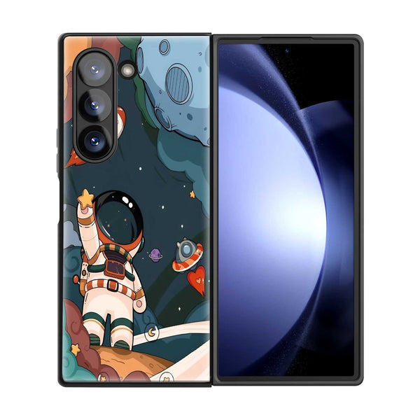 Space Dreamer Samsung Z Fold Glass Case
