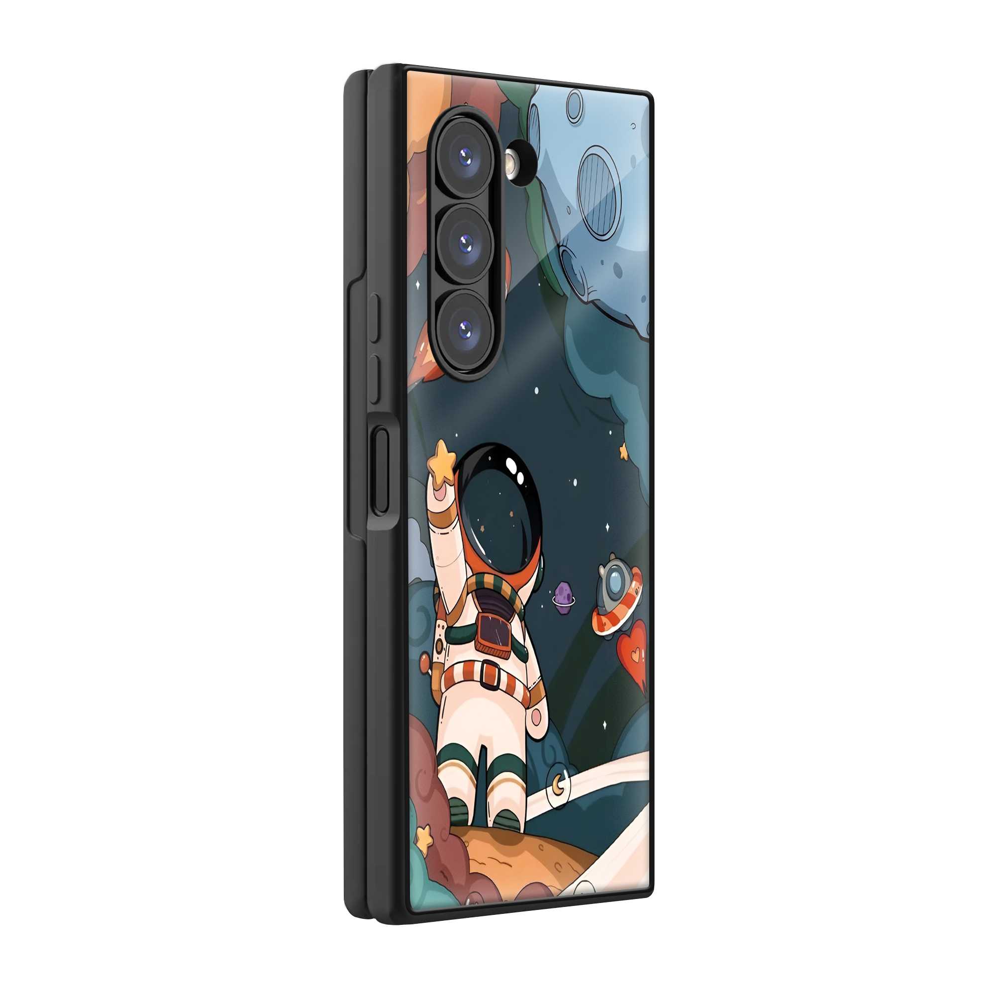 Space Dreamer Samsung Z Fold Glass Case