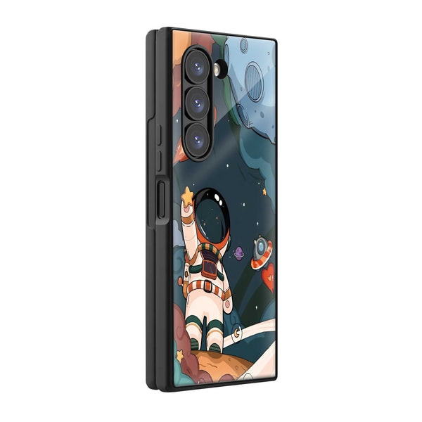 Space Dreamer Samsung Z Fold Glass Case