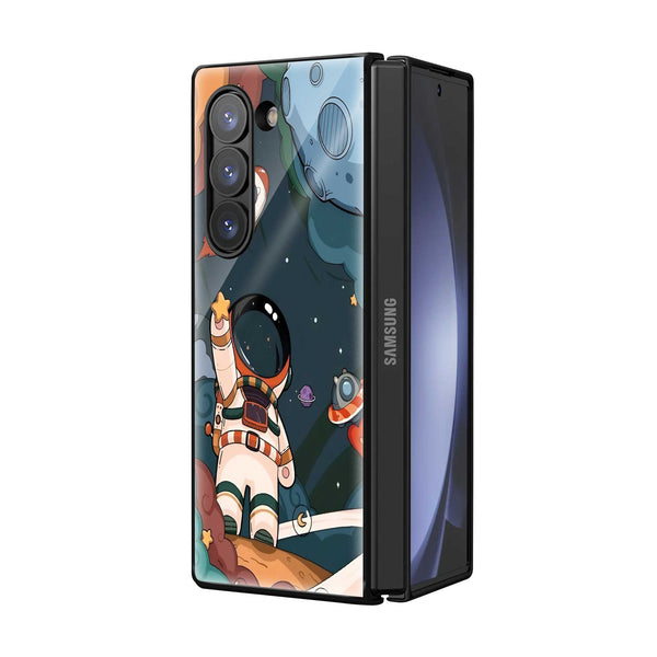 Space Dreamer Samsung Z Fold Glass Case