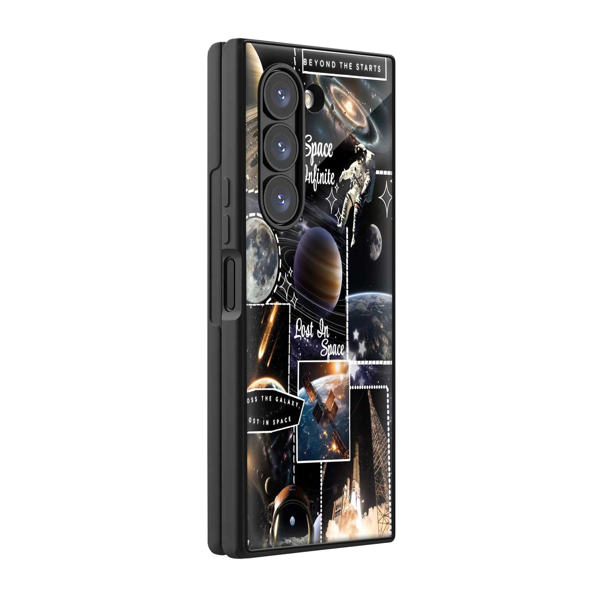 Space aesthetic Samsung Z Fold Glass Case