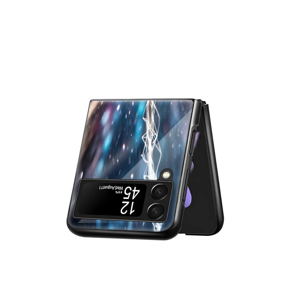 Spider-Glow Samsung Z Flip Glass Case