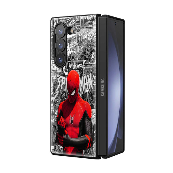 Spider-Verse Comic Samsung Z Fold Glass Case