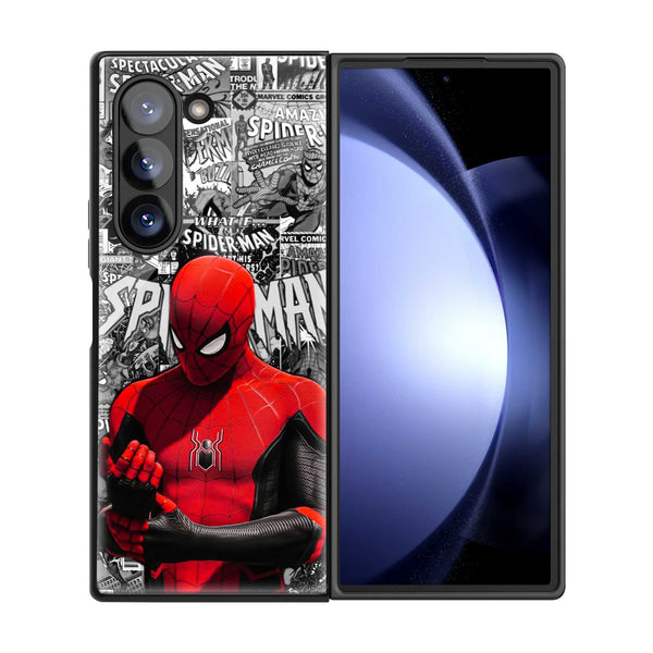 Spider-Verse Comic Samsung Z Fold Glass Case