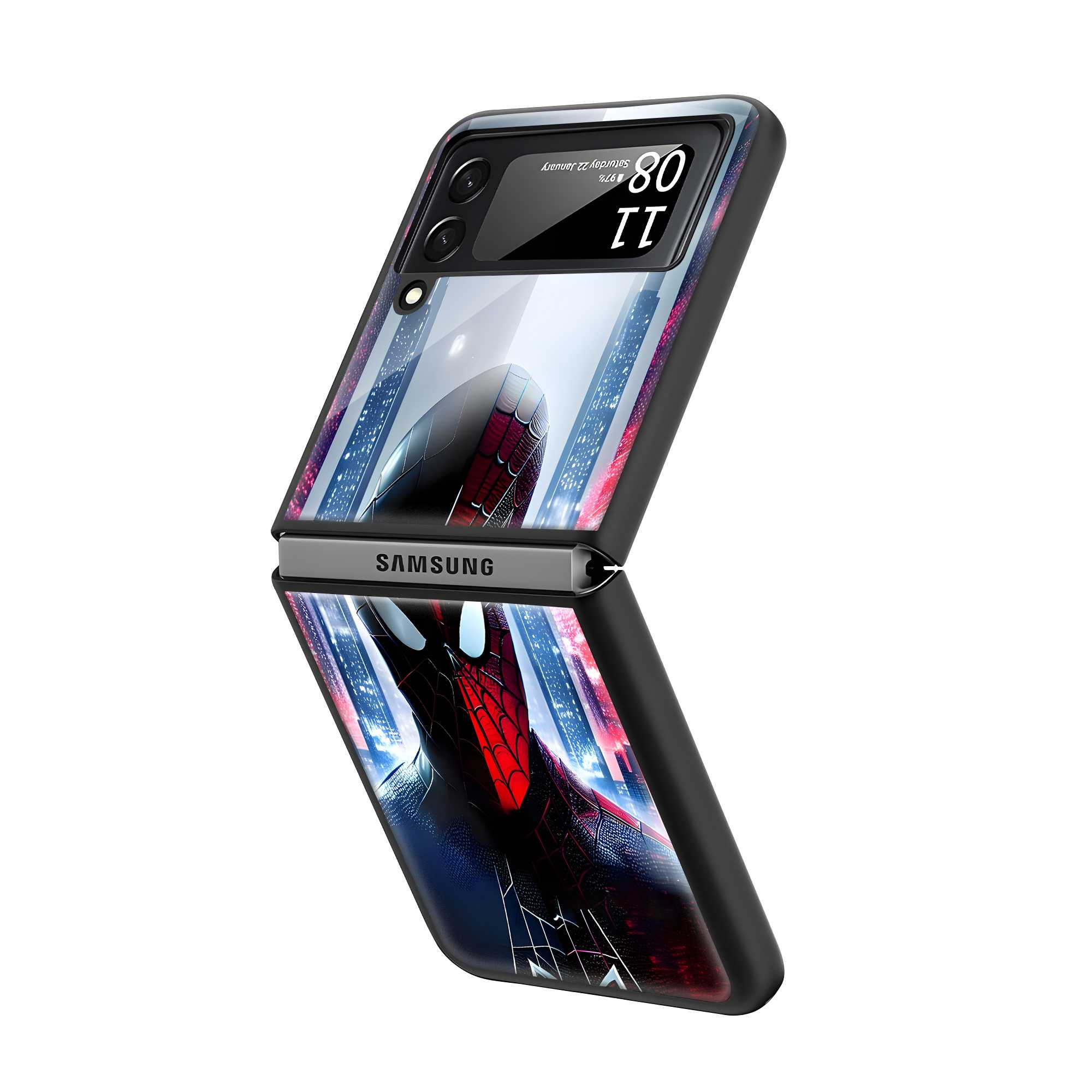 Spider-X Samsung Z Flip Glass Case