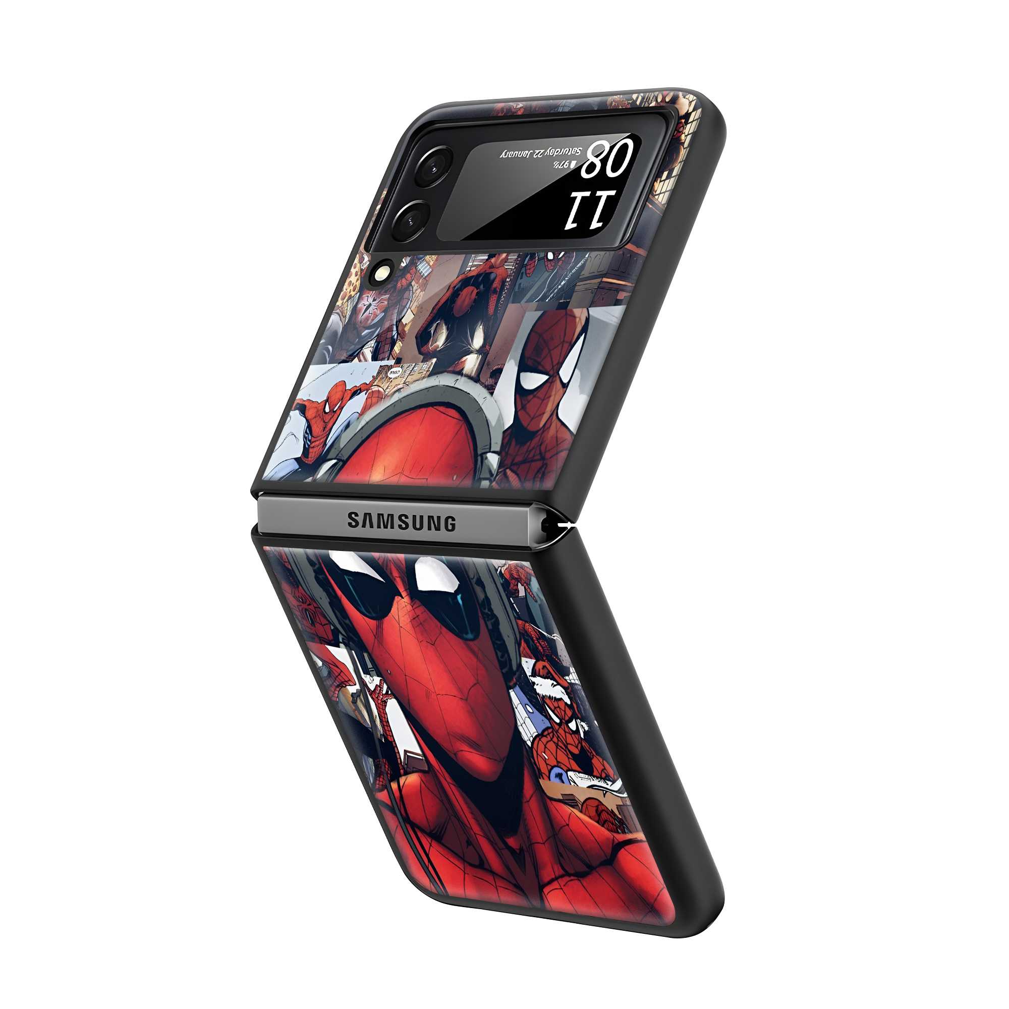 Spider Beats Samsung Z Flip Glass Case