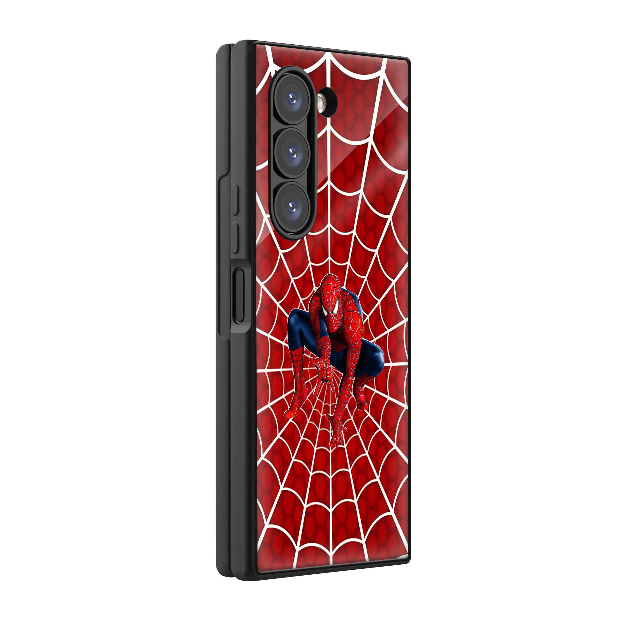Spider Grid Samsung Z Fold Glass Case