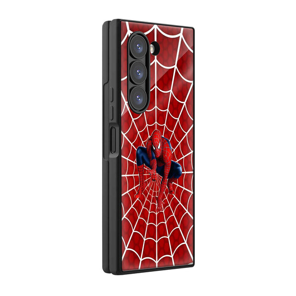 Spider Grid Samsung Z Fold Glass Case