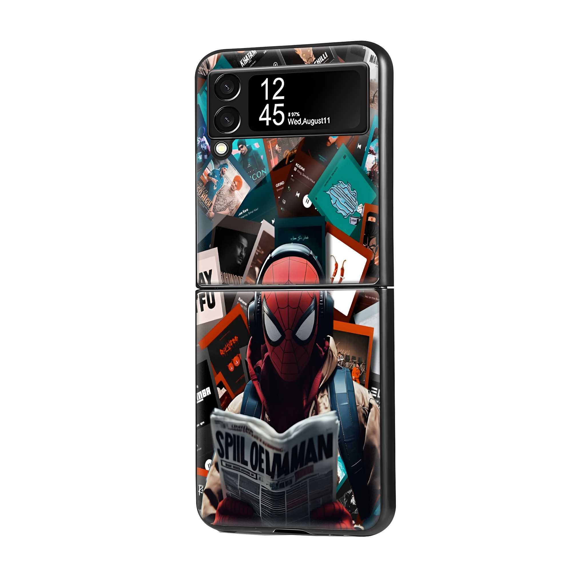 Spider Tunes Samsung Z Flip Glass Case