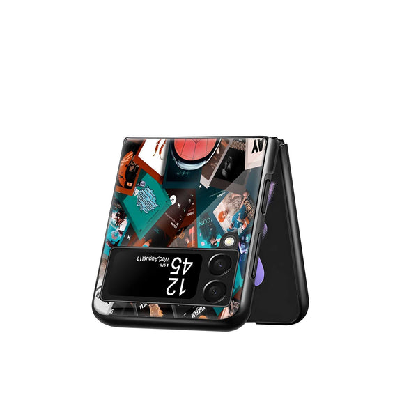 Spider Tunes Samsung Z Flip Glass Case