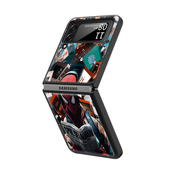 Spider Tunes Samsung Z Flip Glass Case