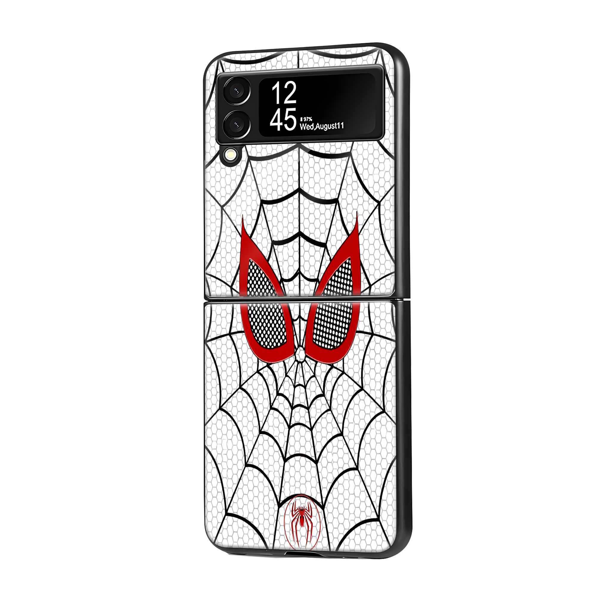 Spider Web Mask Samsung Z Flip Glass Case