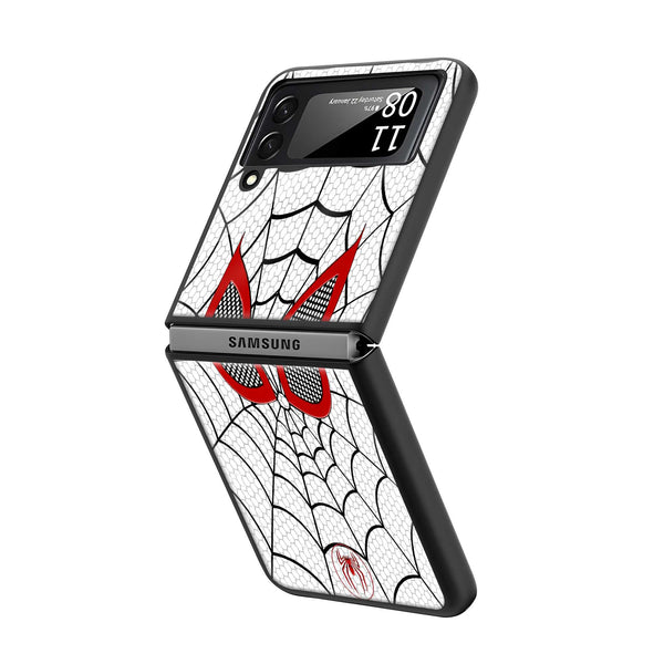 Spider Web Mask Samsung Z Flip Glass Case