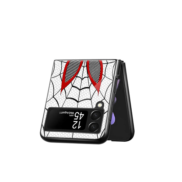 Spider Web Mask Samsung Z Flip Glass Case
