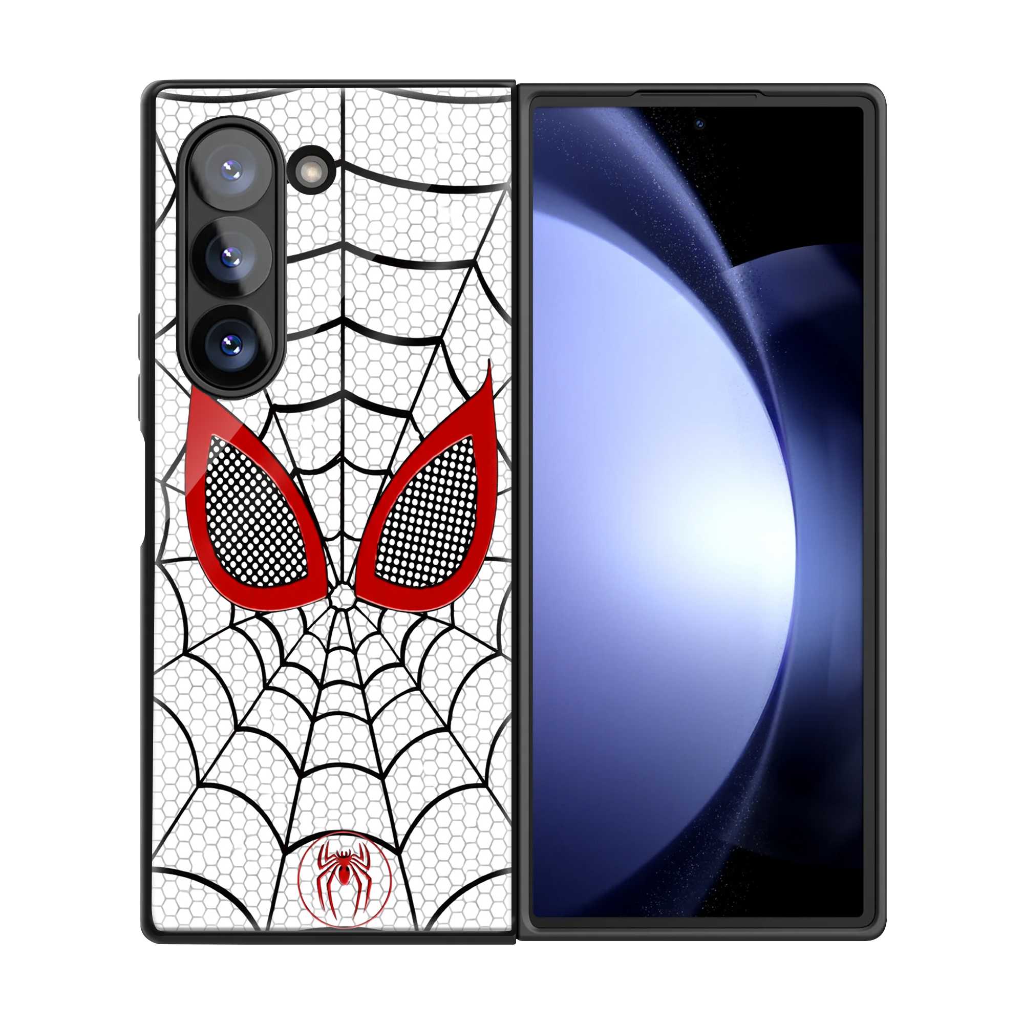 Spider Web Mask Samsung Z Fold Glass Case