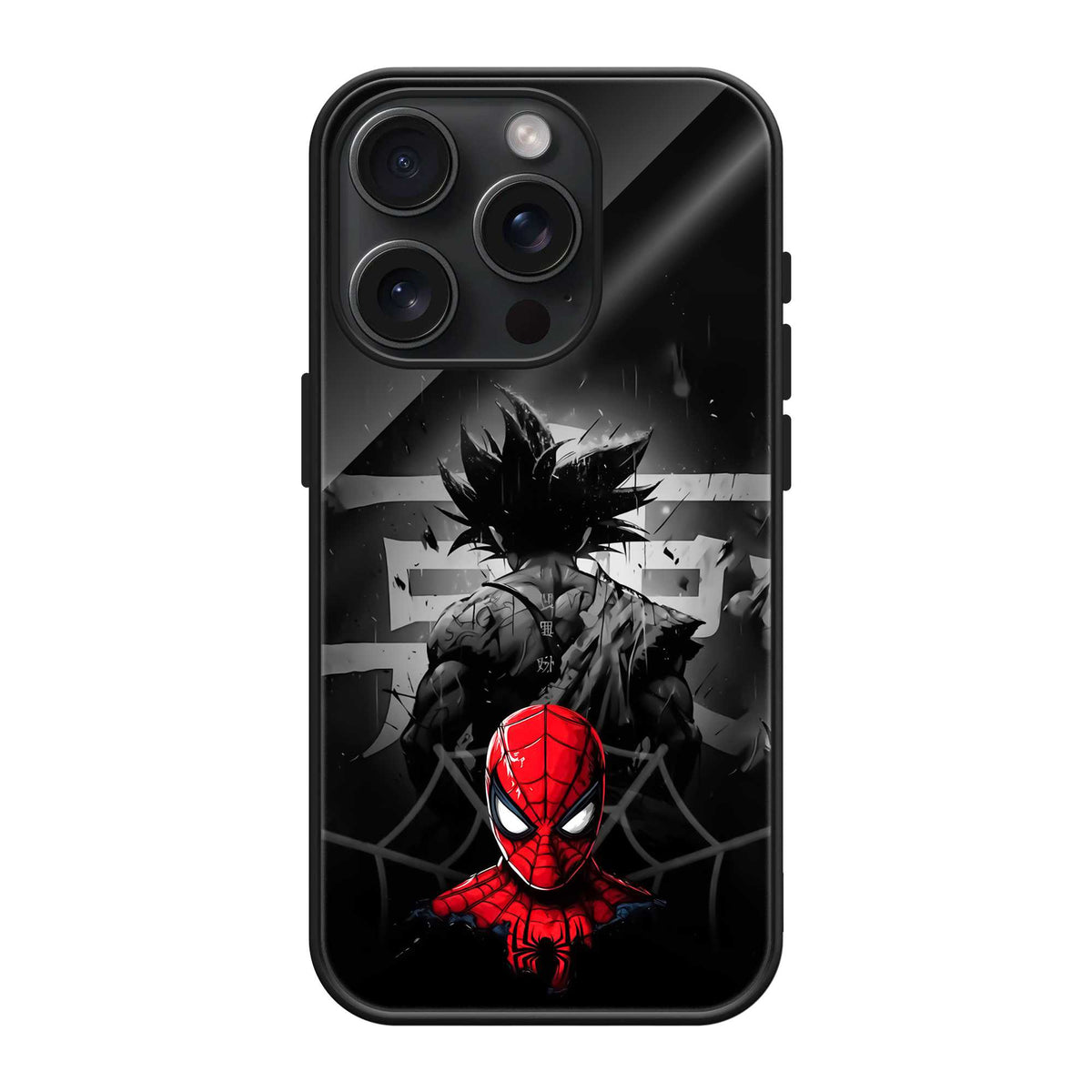 Spiderman VS Goku Glass Case