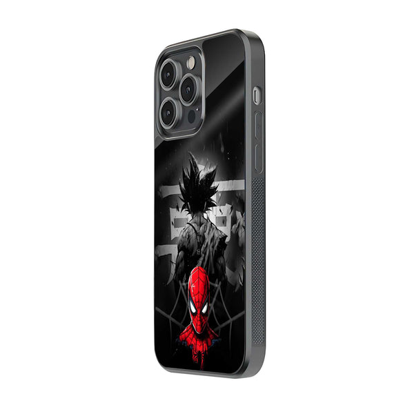 Spiderman VS Goku Glass Case