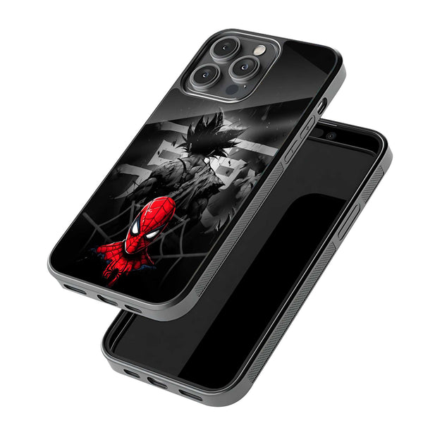 Spiderman VS Goku Glass Case