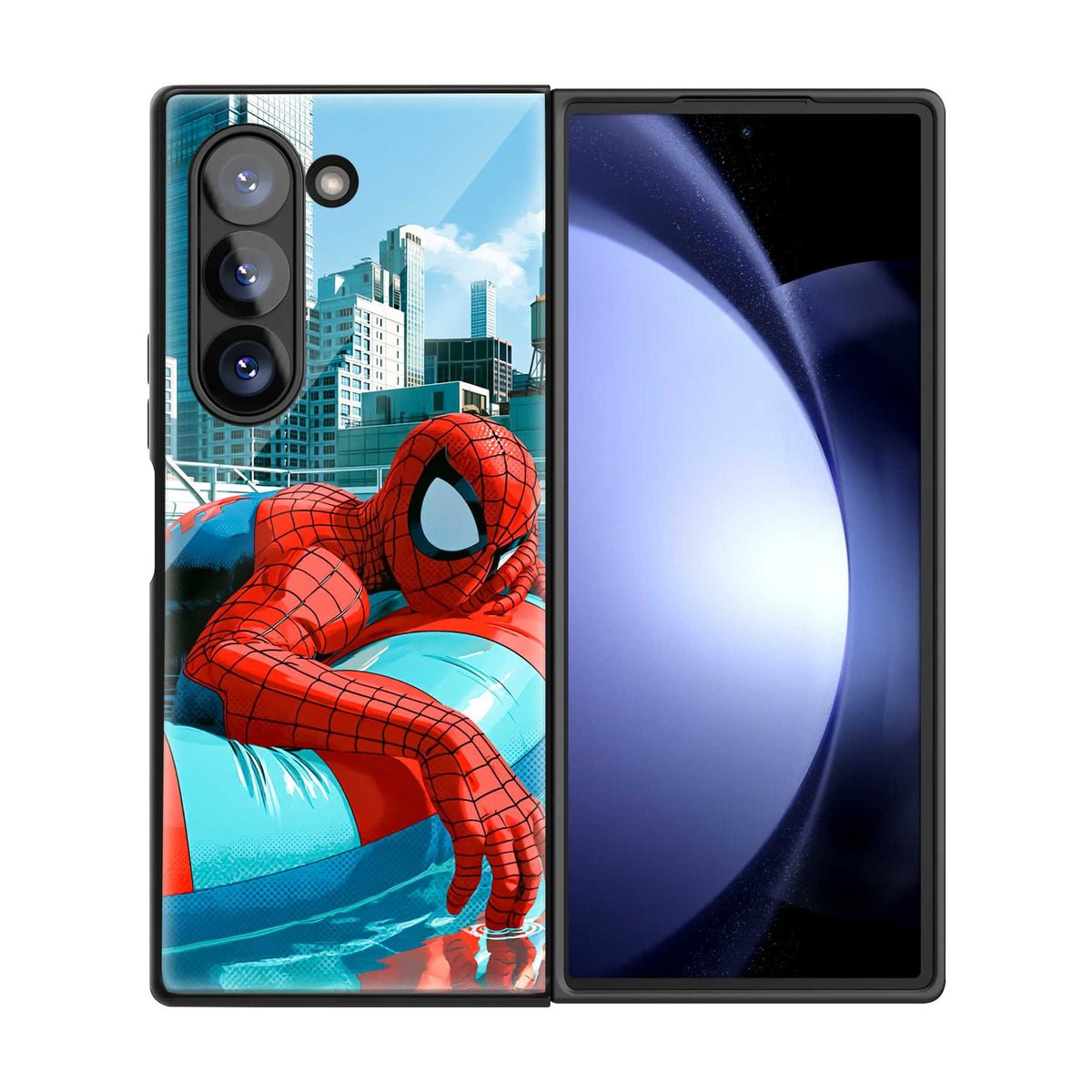 Spidey Summer Samsung Z Fold Glass Case