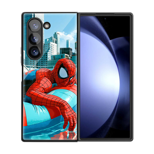 Spidey Summer Samsung Z Fold Glass Case