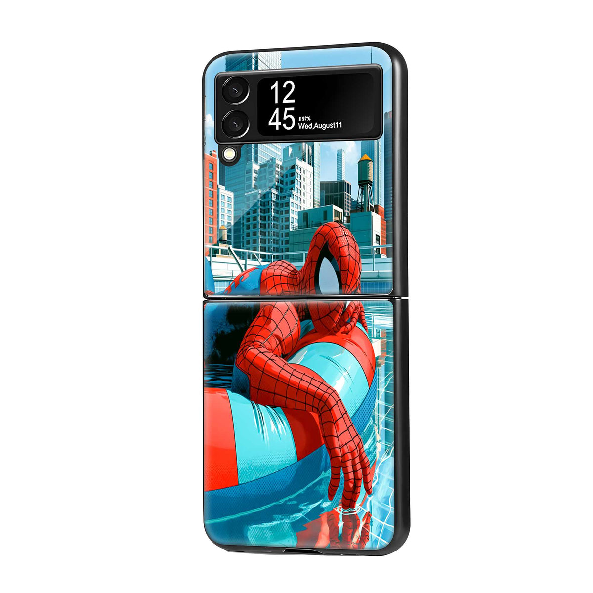 Spidey Summer Samsung Z Flip Glass Case