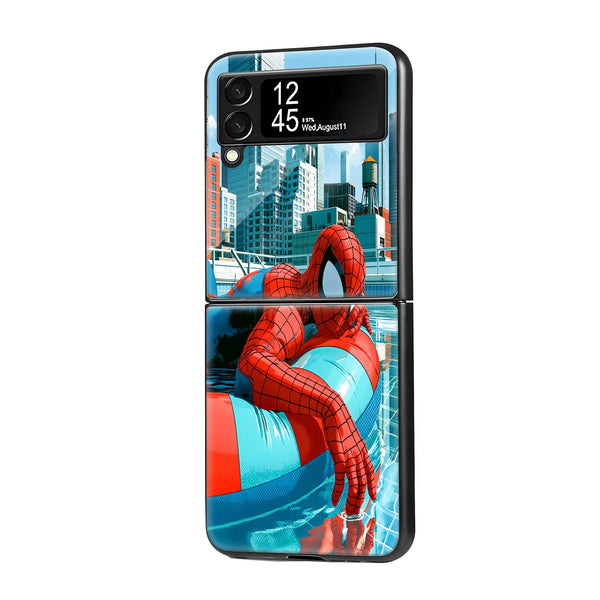 Spidey Summer Samsung Z Flip Glass Case