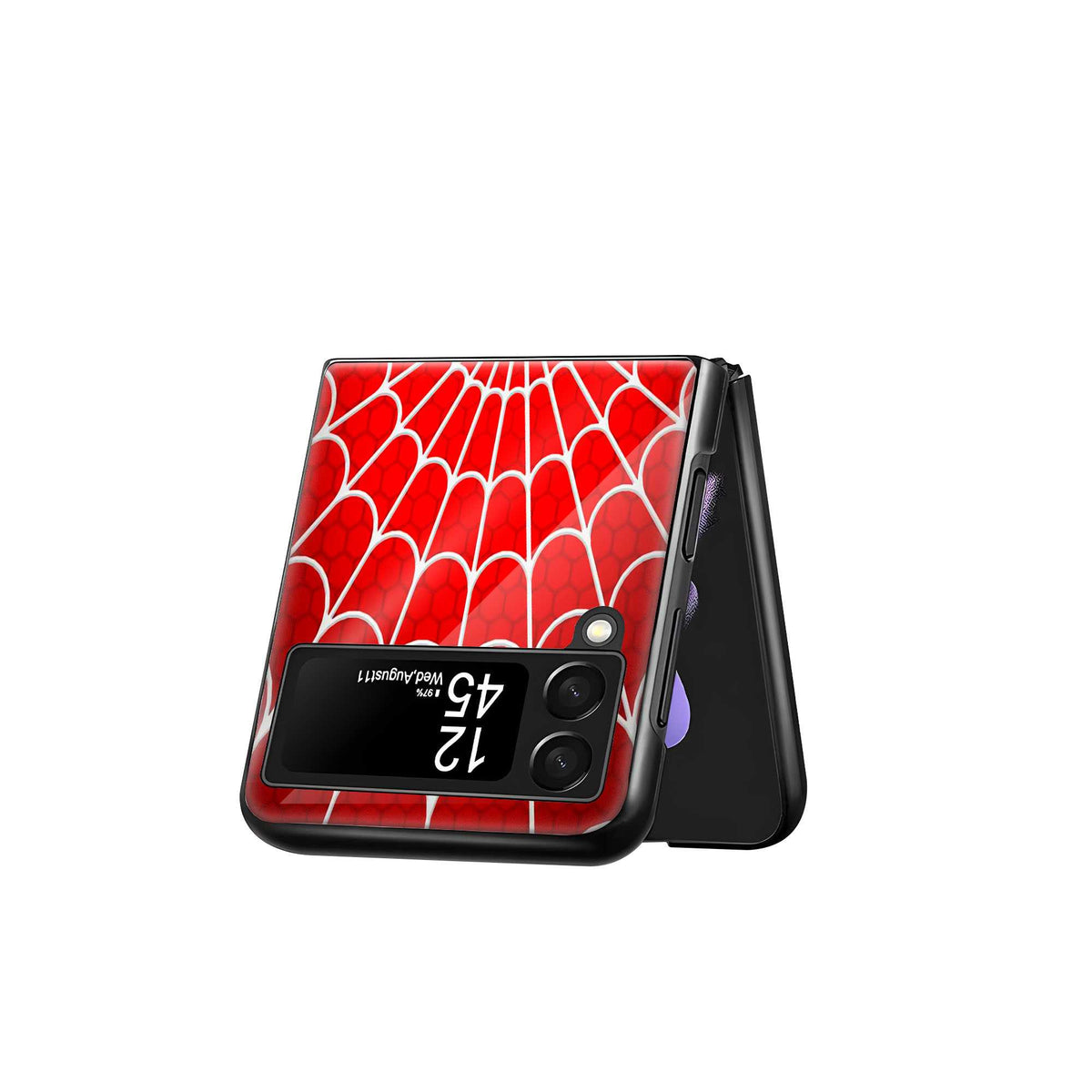 Spidey Web Samsung Z Flip Glass Case