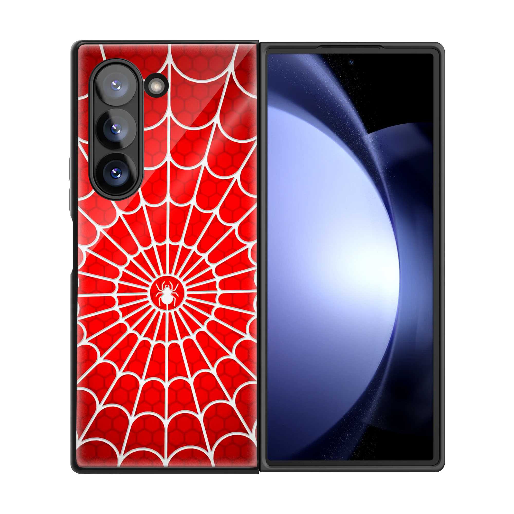 Spidey Web Samsung Z Fold Glass Case