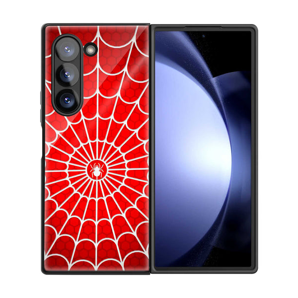 Spidey Web Samsung Z Fold Glass Case