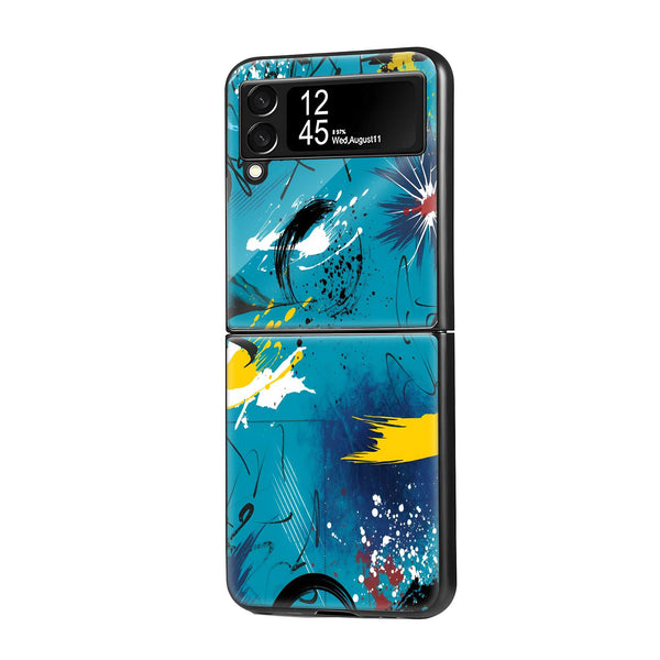Splash Rush Samsung Z Flip Glass Case