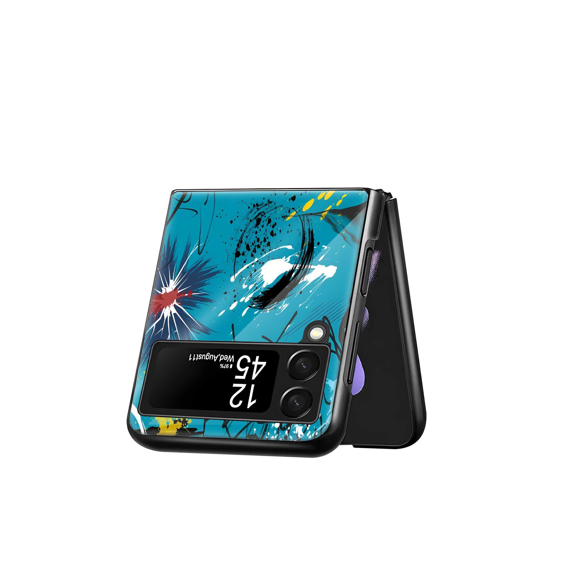 Splash Rush Samsung Z Flip Glass Case