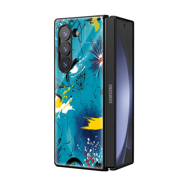 Splash Rush Samsung Z Fold Glass Case