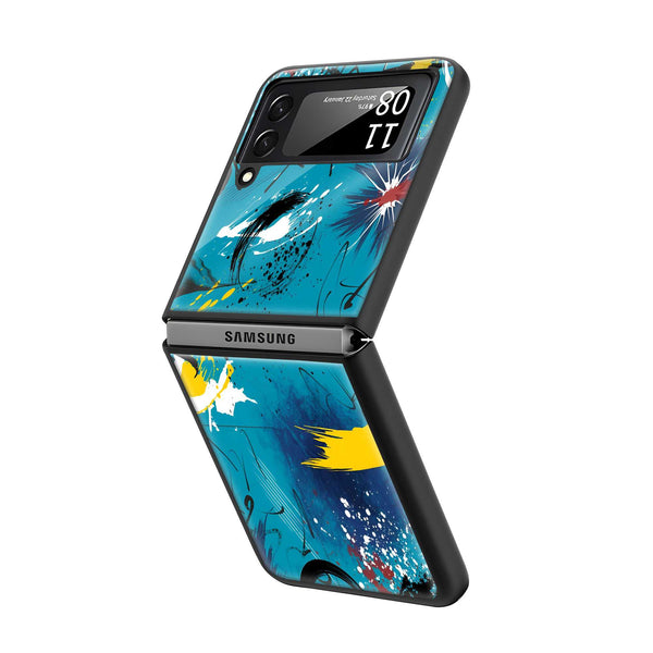 Splash Rush Samsung Z Flip Glass Case