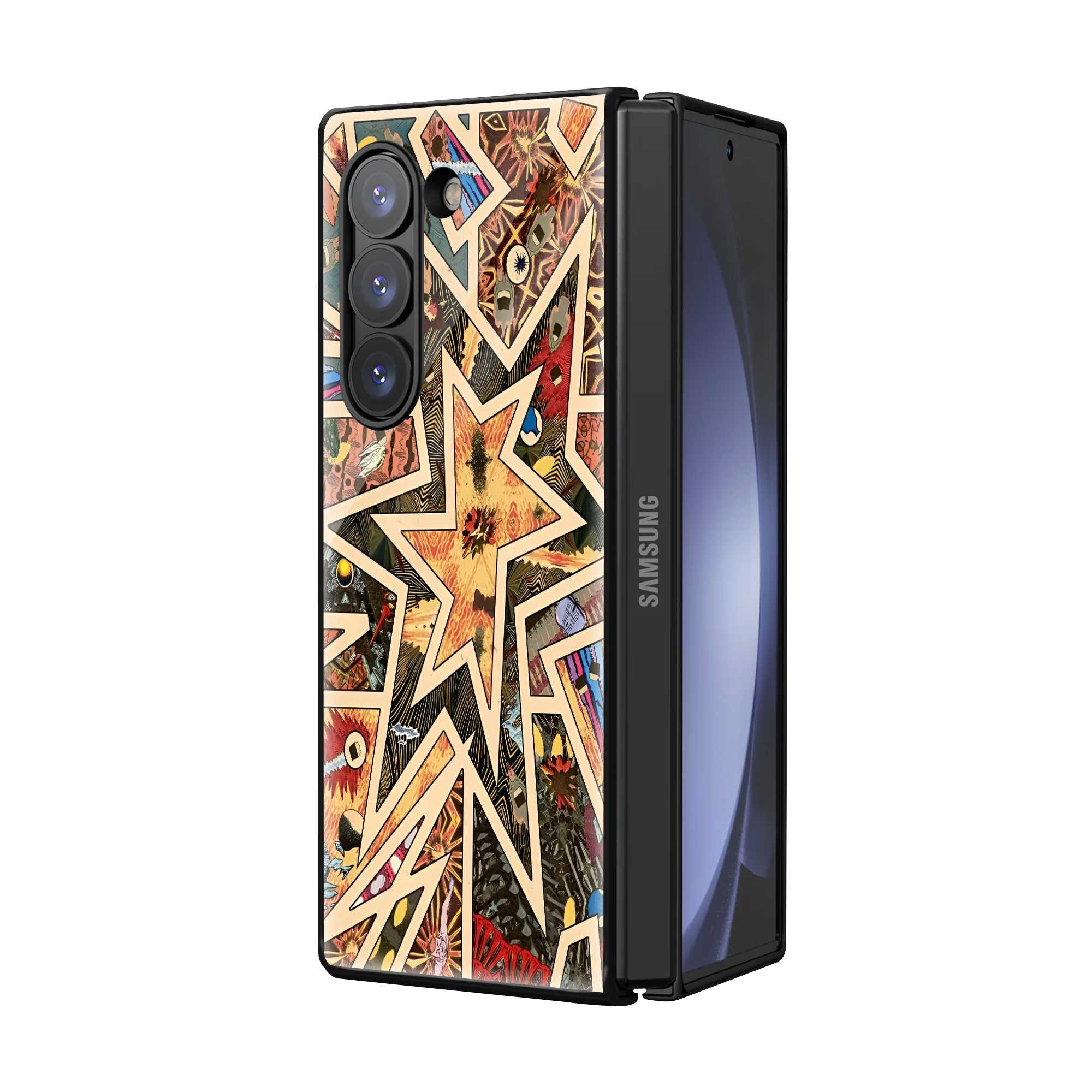 Starburst Samsung Z Fold Glass Case