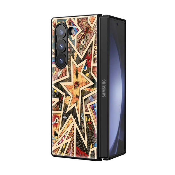 Starburst Samsung Z Fold Glass Case