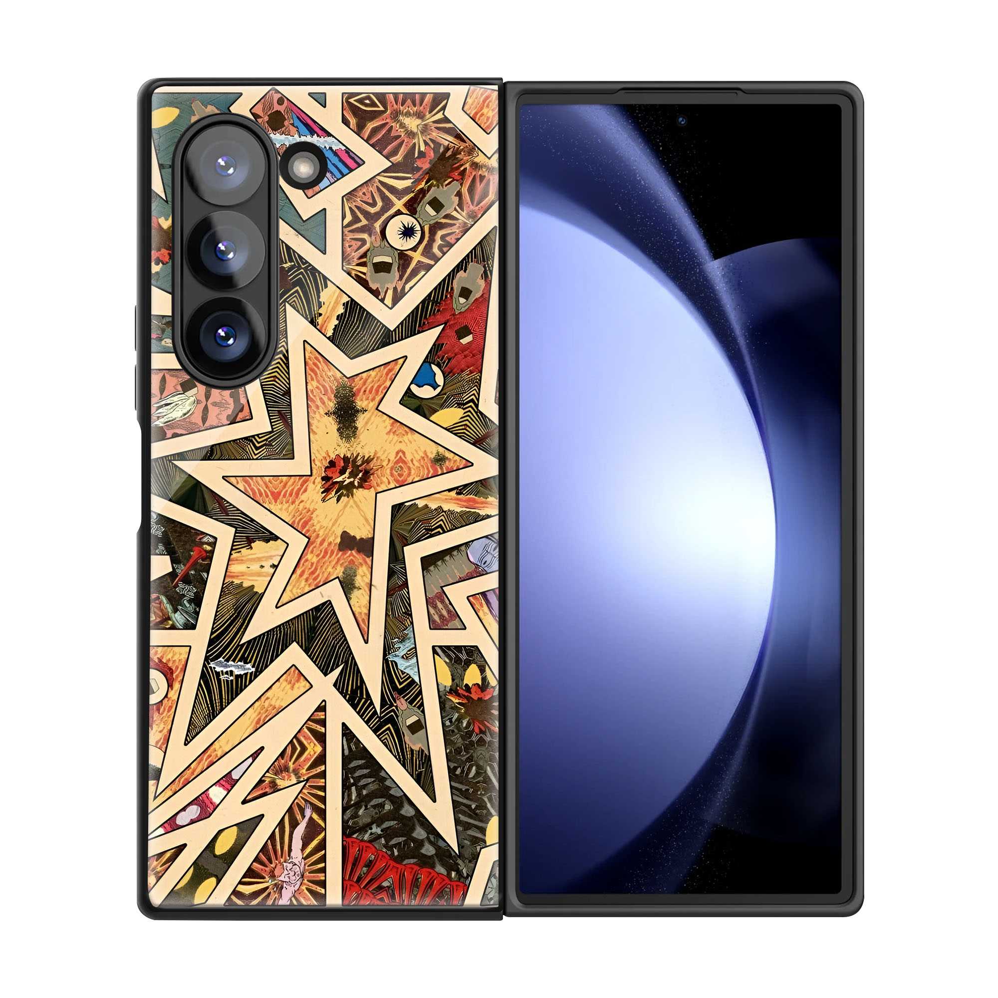 Starburst Samsung Z Fold Glass Case