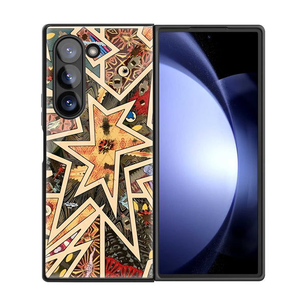 Starburst Samsung Z Fold Glass Case