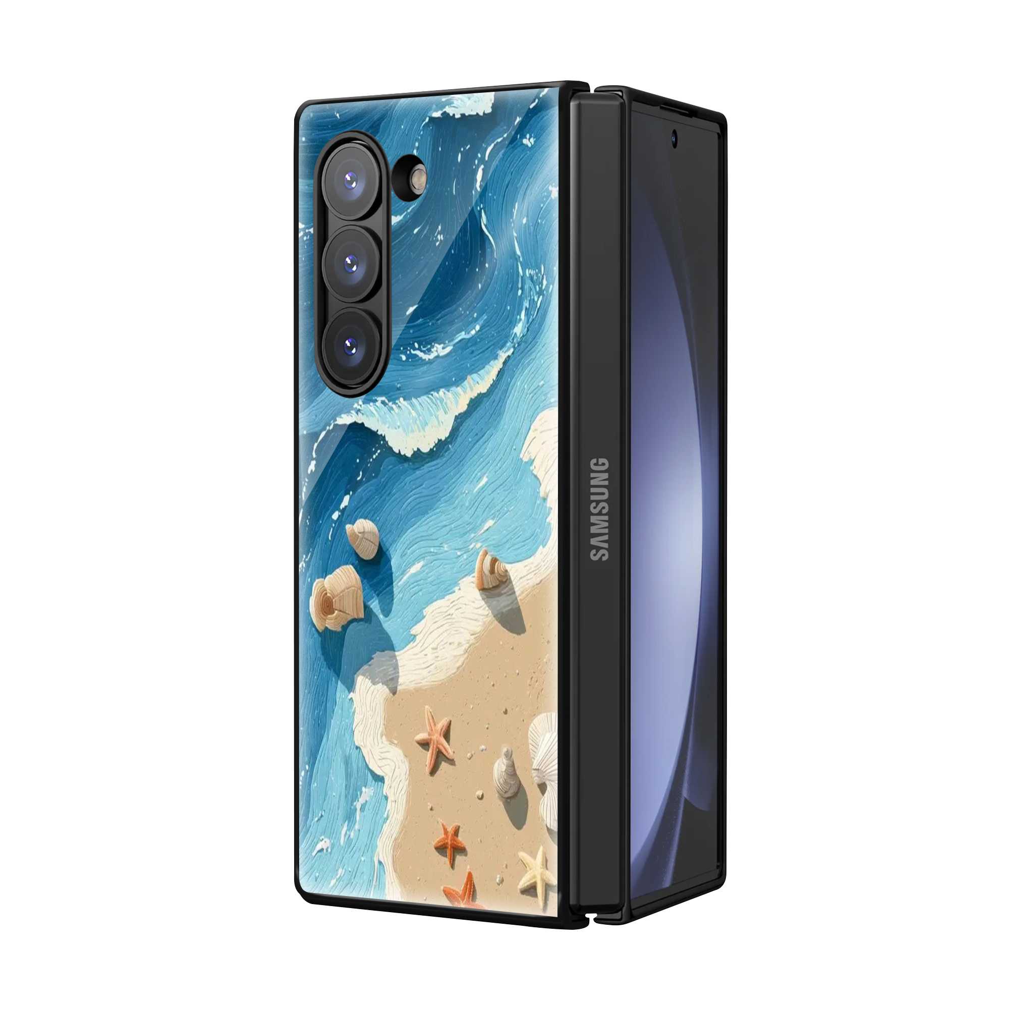 Starfish Bay Samsung Z Fold Glass Case