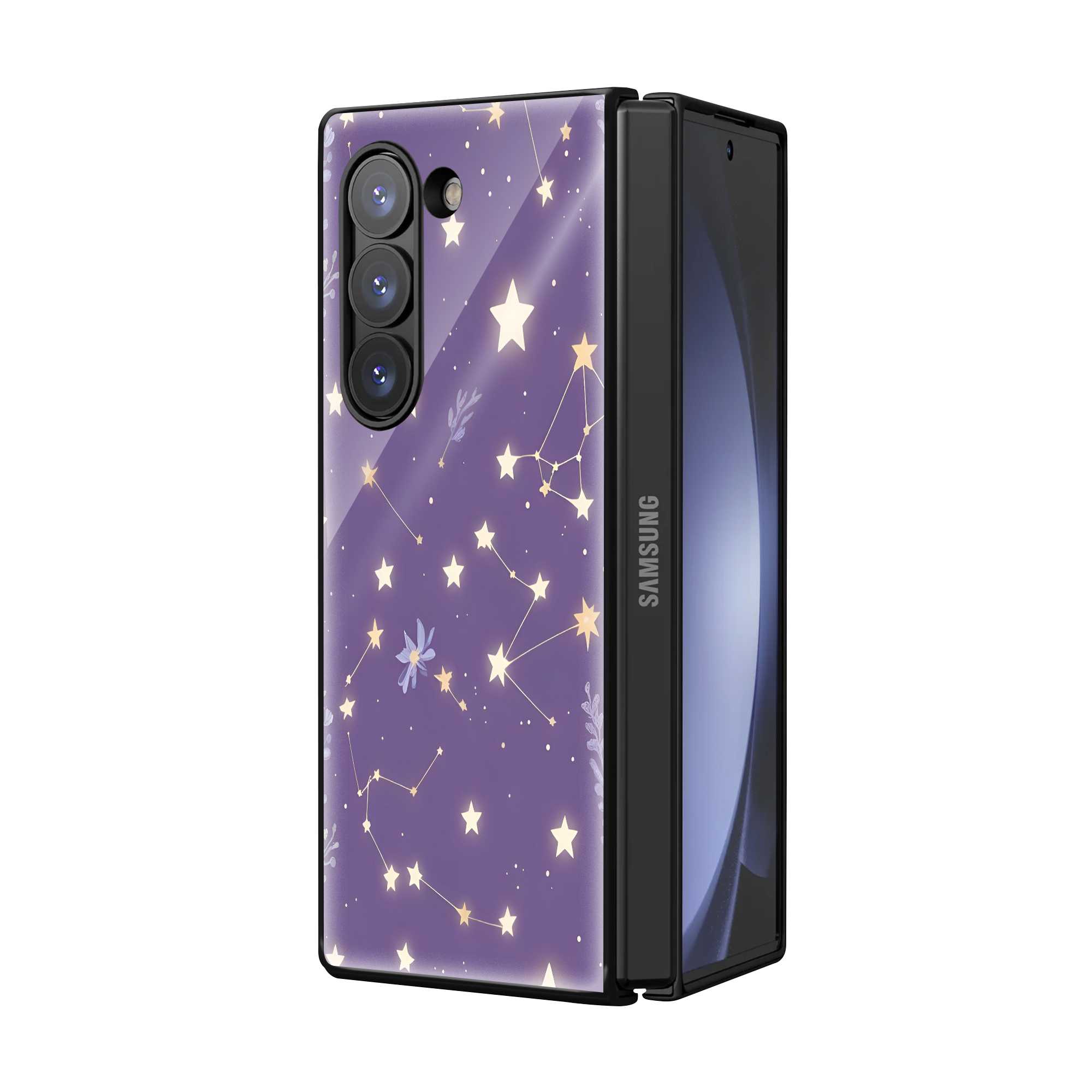 Starlit Dreams Samsung Z Fold Glass Case