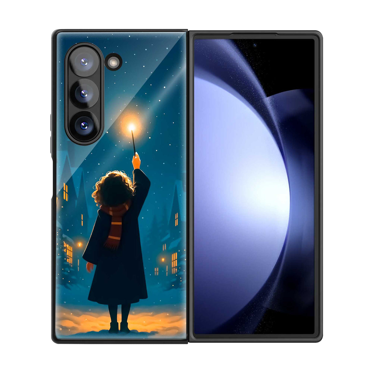 Starlit Wishes Samsung Z Fold Glass Case