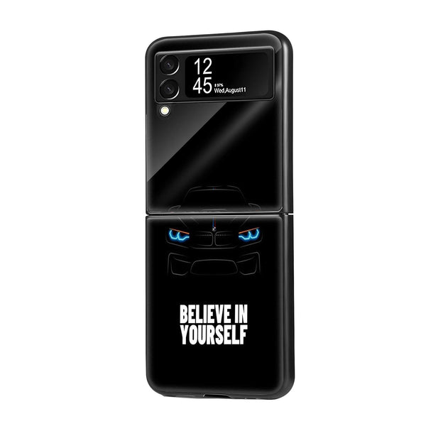 Stealth BMW Samsung Z Flip Glass Case
