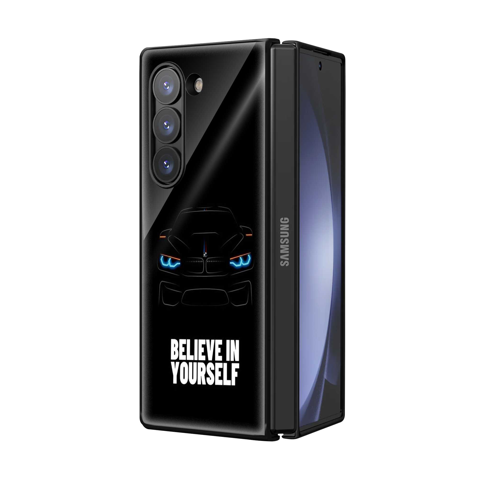 Stealth BMW Samsung Z Fold Glass Case Secondary image