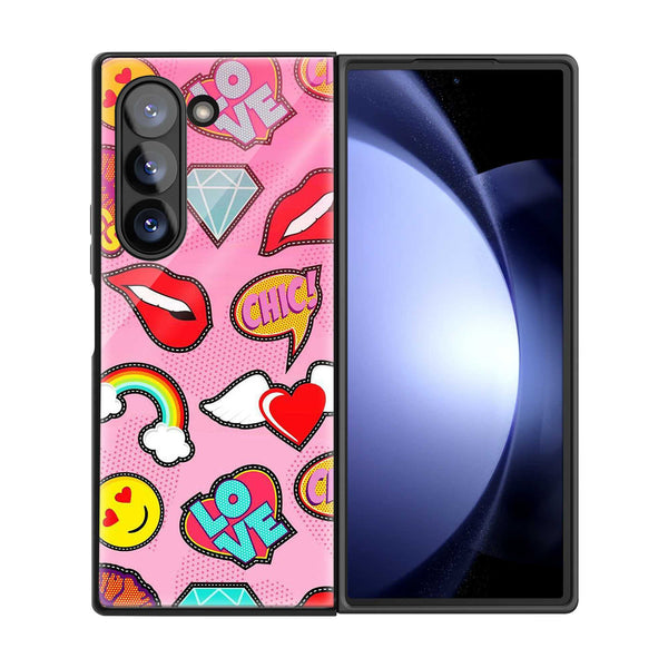 Sticker Pop Samsung Z Fold Glass Case