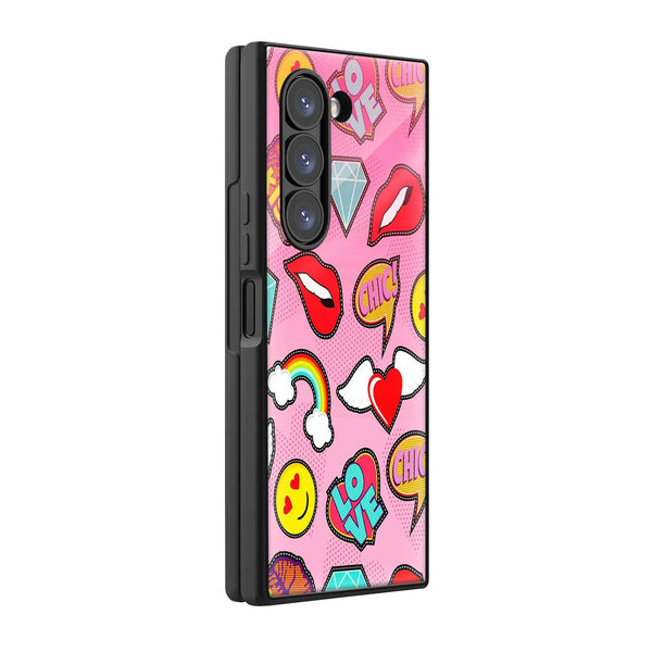 Sticker Pop Samsung Z Fold Glass Case