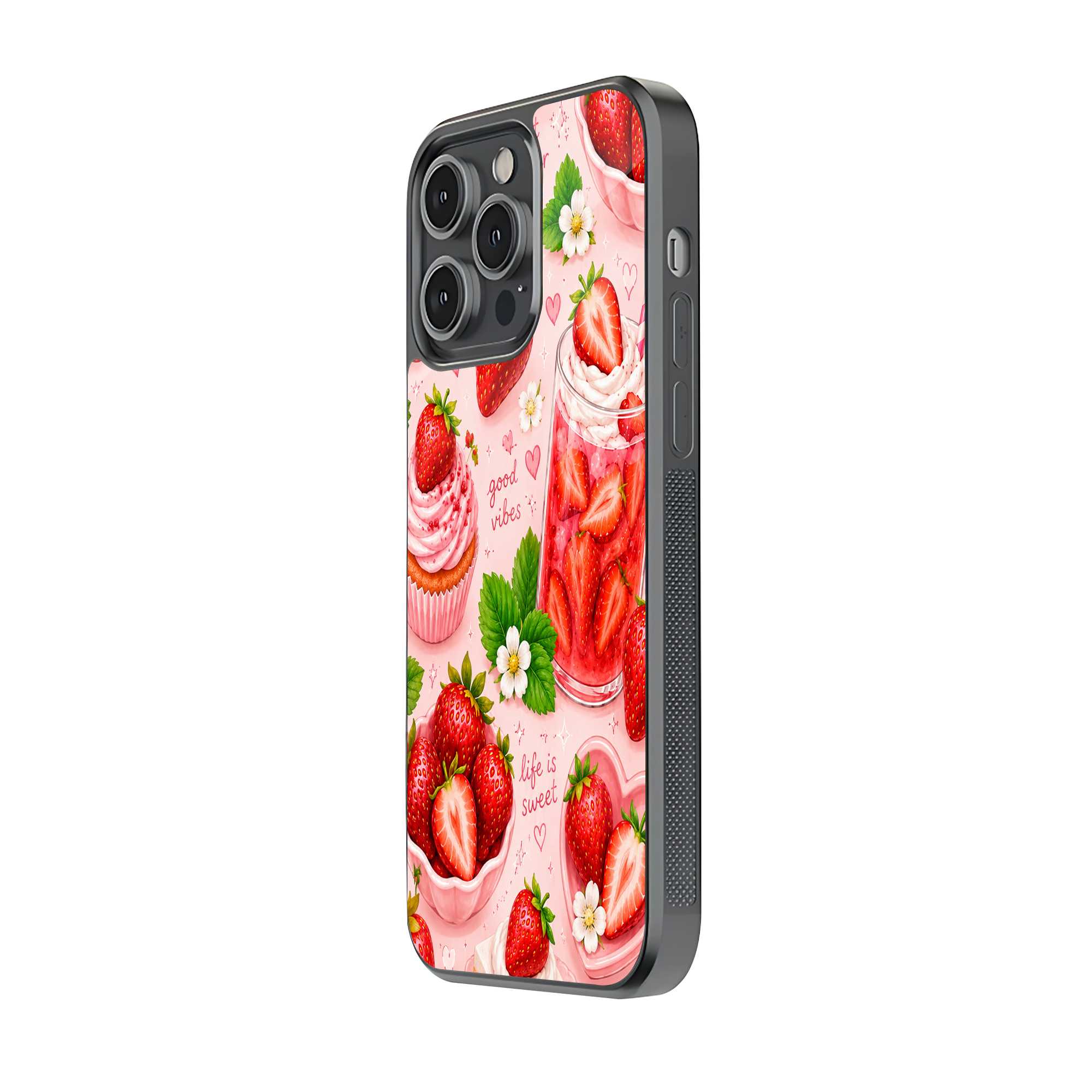Strawberry Delight Glass Case Secondary image